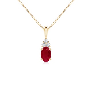 Oval AA Ruby