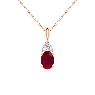 Oval A Ruby