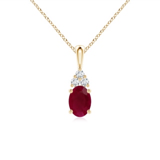 Oval A Ruby