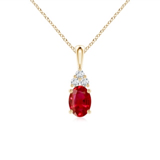 Oval AAA Ruby