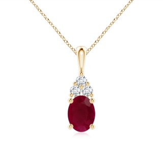 Oval A Ruby