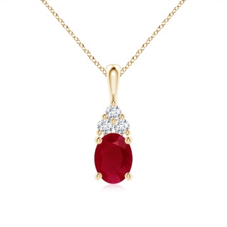 Oval AA Ruby