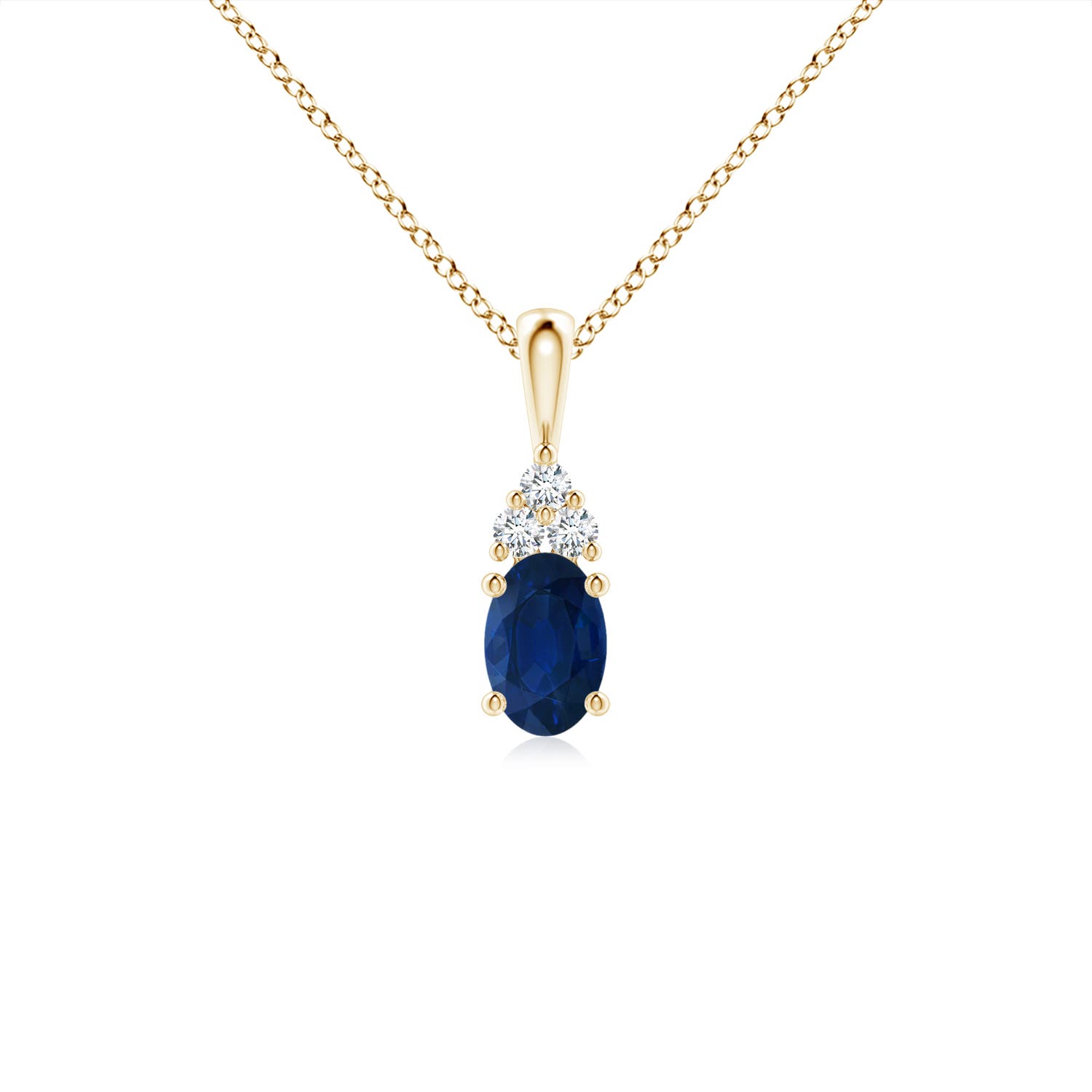 AA - Blue Sapphire / 0.66 CT / 14 KT Yellow Gold