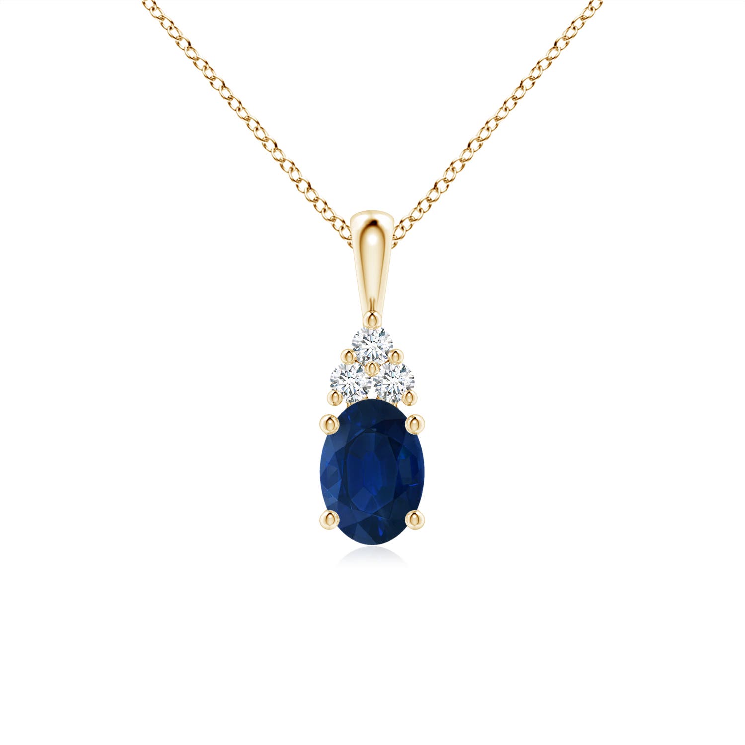 AA - Blue Sapphire / 0.96 CT / 14 KT Yellow Gold