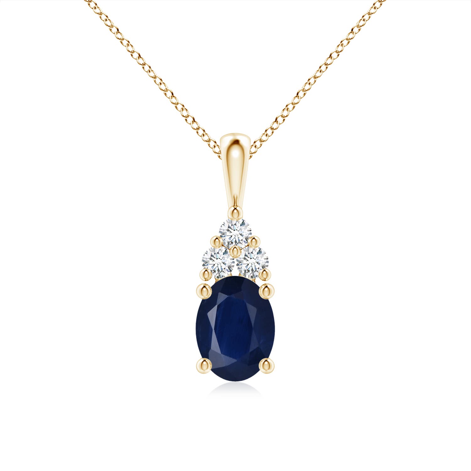 A - Blue Sapphire / 1.76 CT / 14 KT Yellow Gold