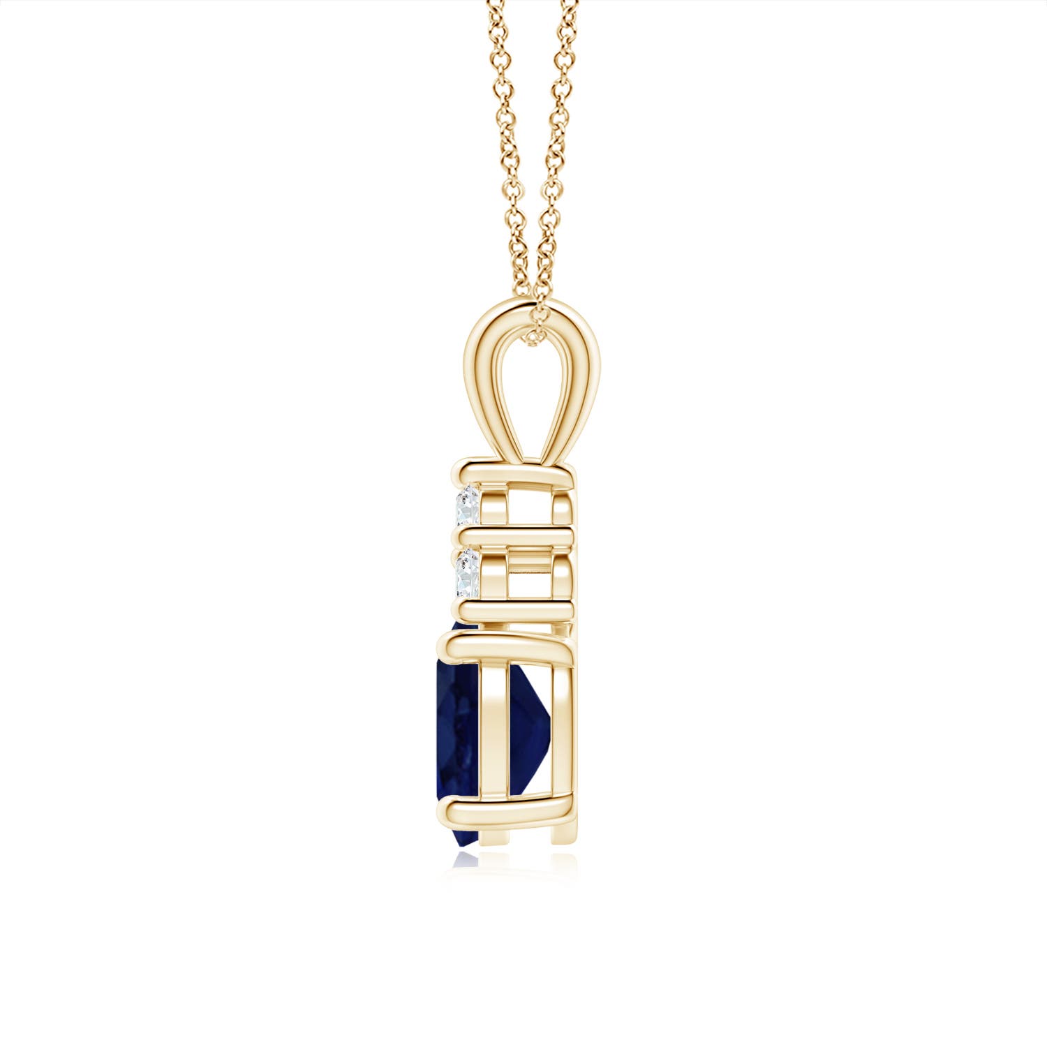 A - Blue Sapphire / 1.76 CT / 14 KT Yellow Gold