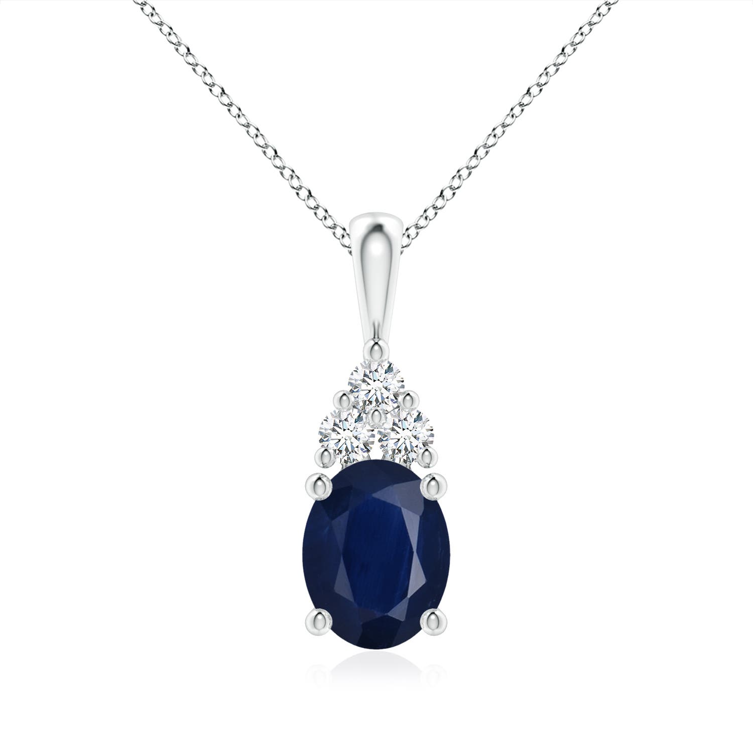 A - Blue Sapphire / 2.23 CT / 14 KT White Gold