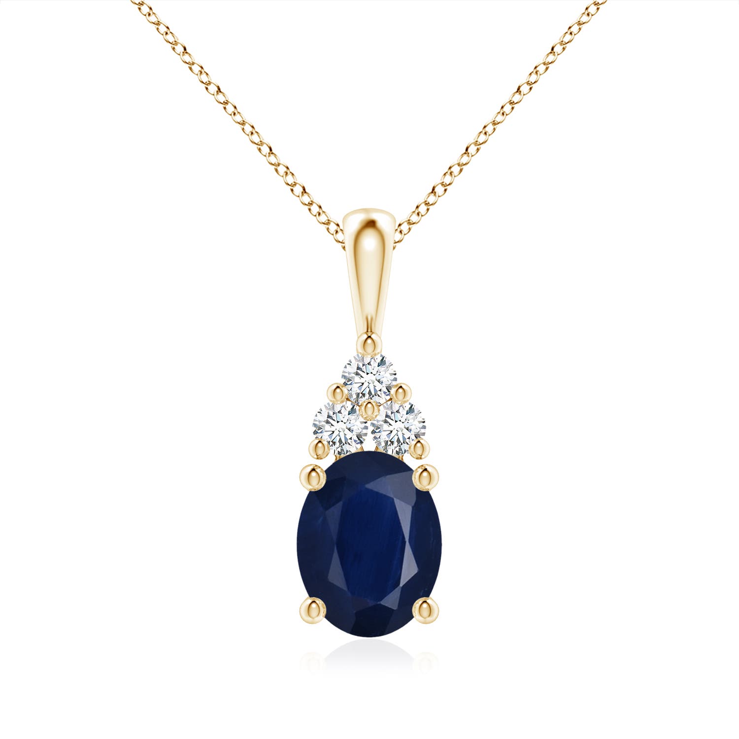 A - Blue Sapphire / 2.23 CT / 14 KT Yellow Gold