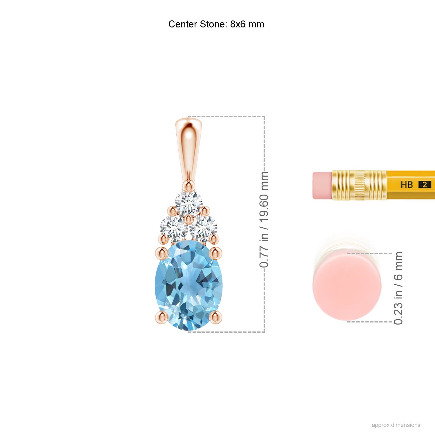 A - Swiss Blue Topaz / 1.71 CT / 14 KT Rose Gold