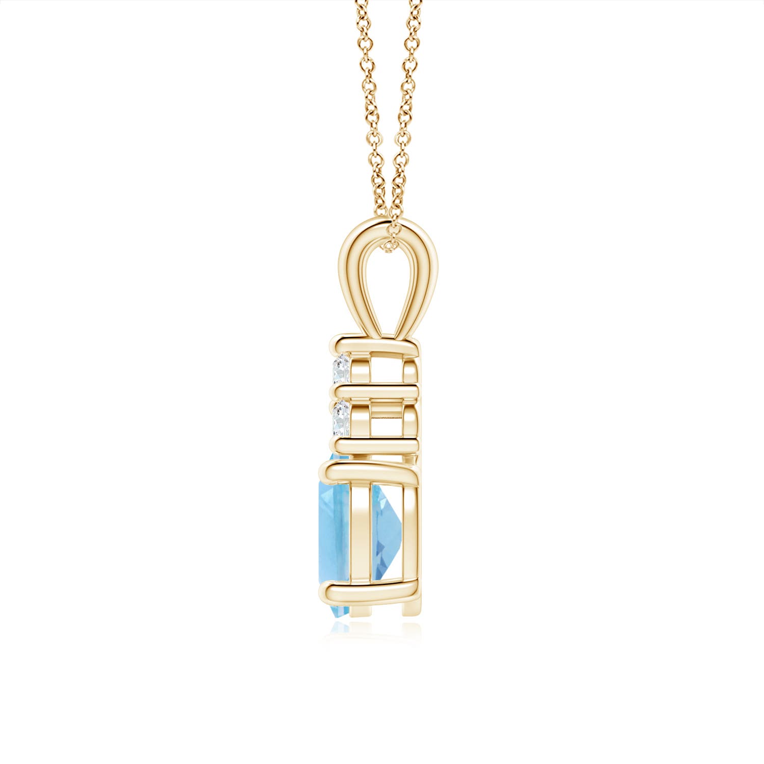 A - Swiss Blue Topaz / 1.71 CT / 14 KT Yellow Gold