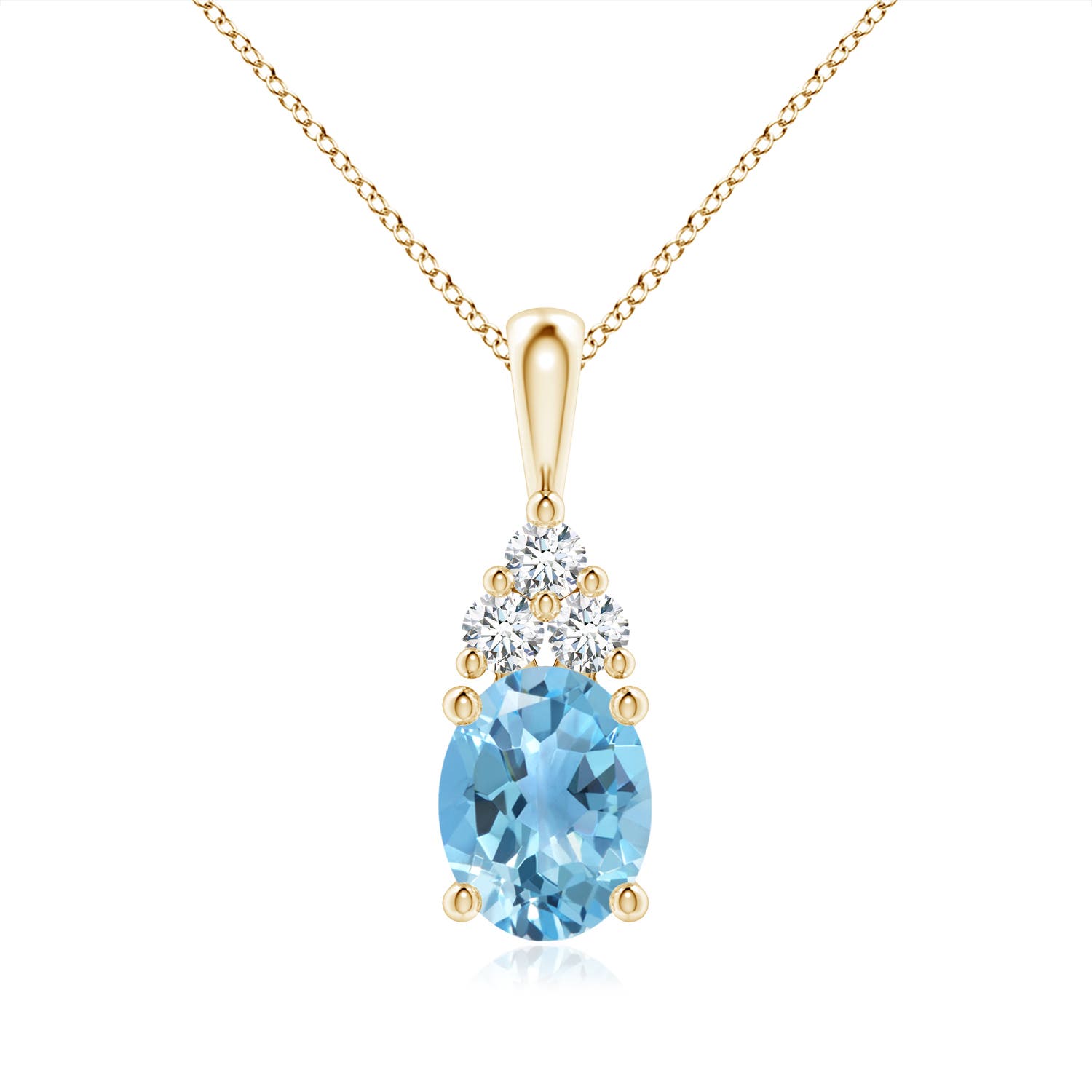 A - Swiss Blue Topaz / 2.48 CT / 14 KT Yellow Gold