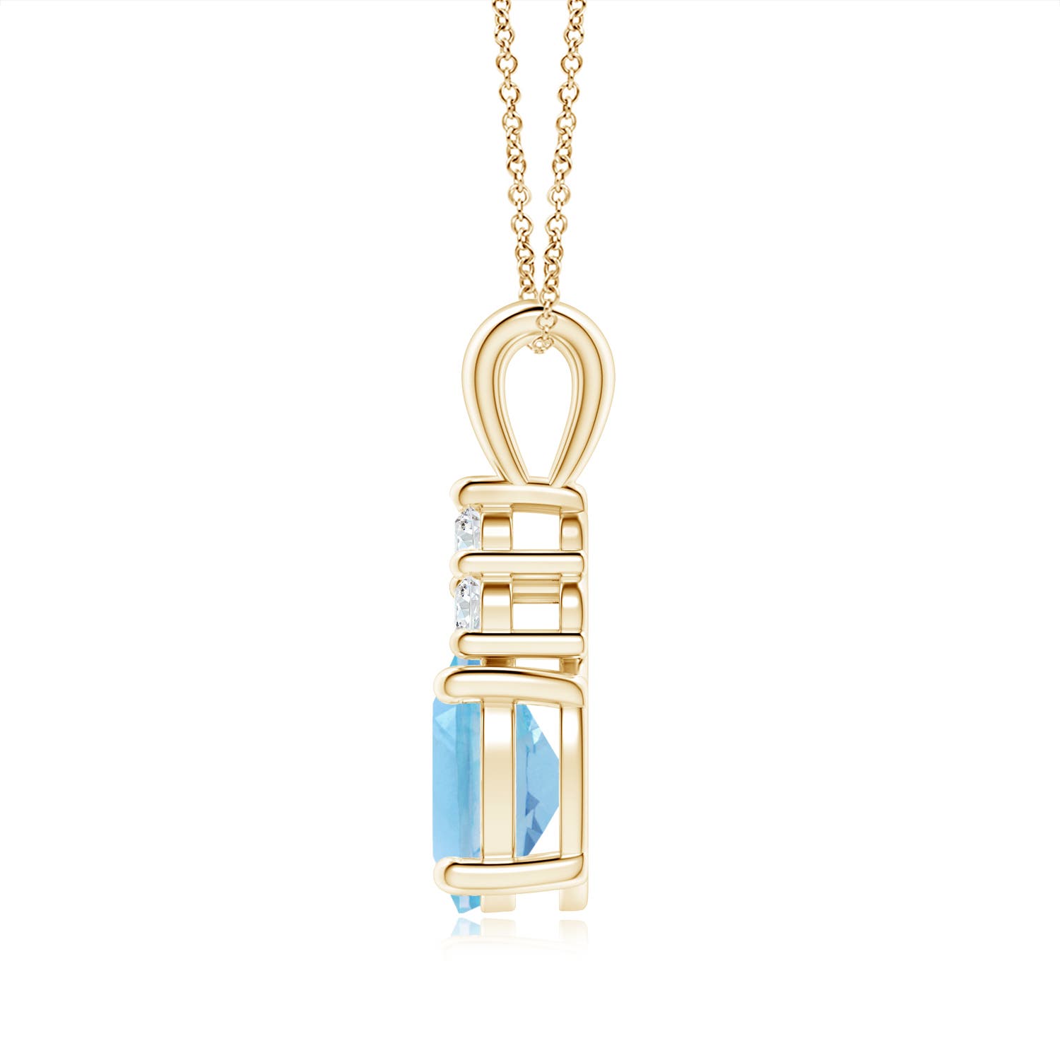 A - Swiss Blue Topaz / 2.48 CT / 14 KT Yellow Gold