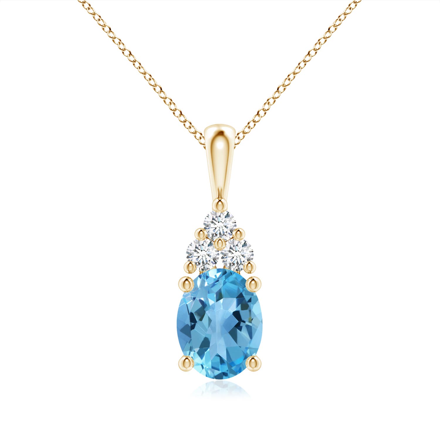 AA - Swiss Blue Topaz / 2.48 CT / 14 KT Yellow Gold