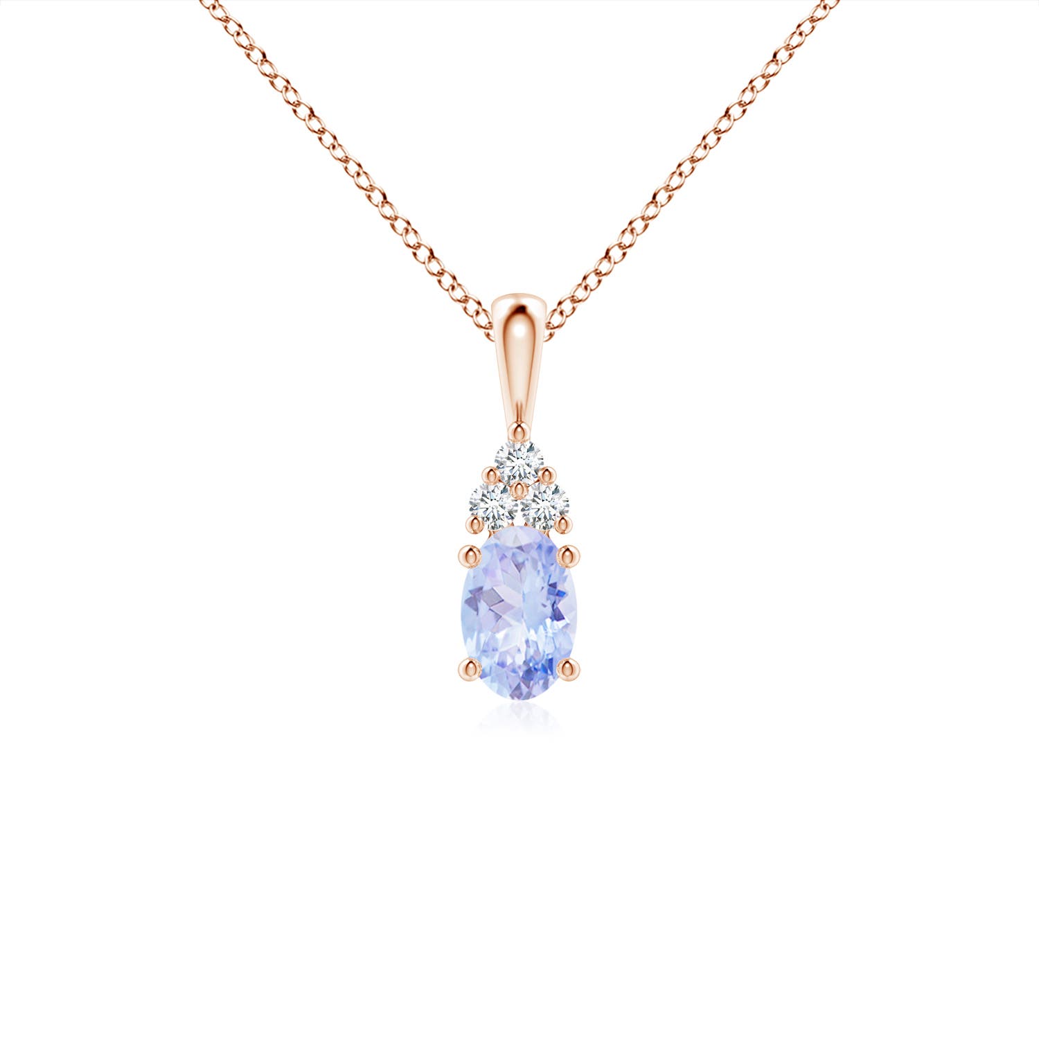 A - Tanzanite / 0.51 CT / 14 KT Rose Gold