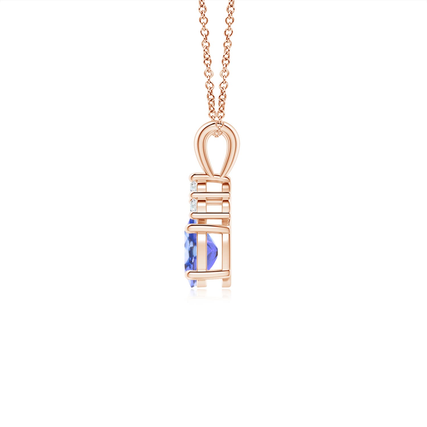 AA - Tanzanite / 0.51 CT / 14 KT Rose Gold