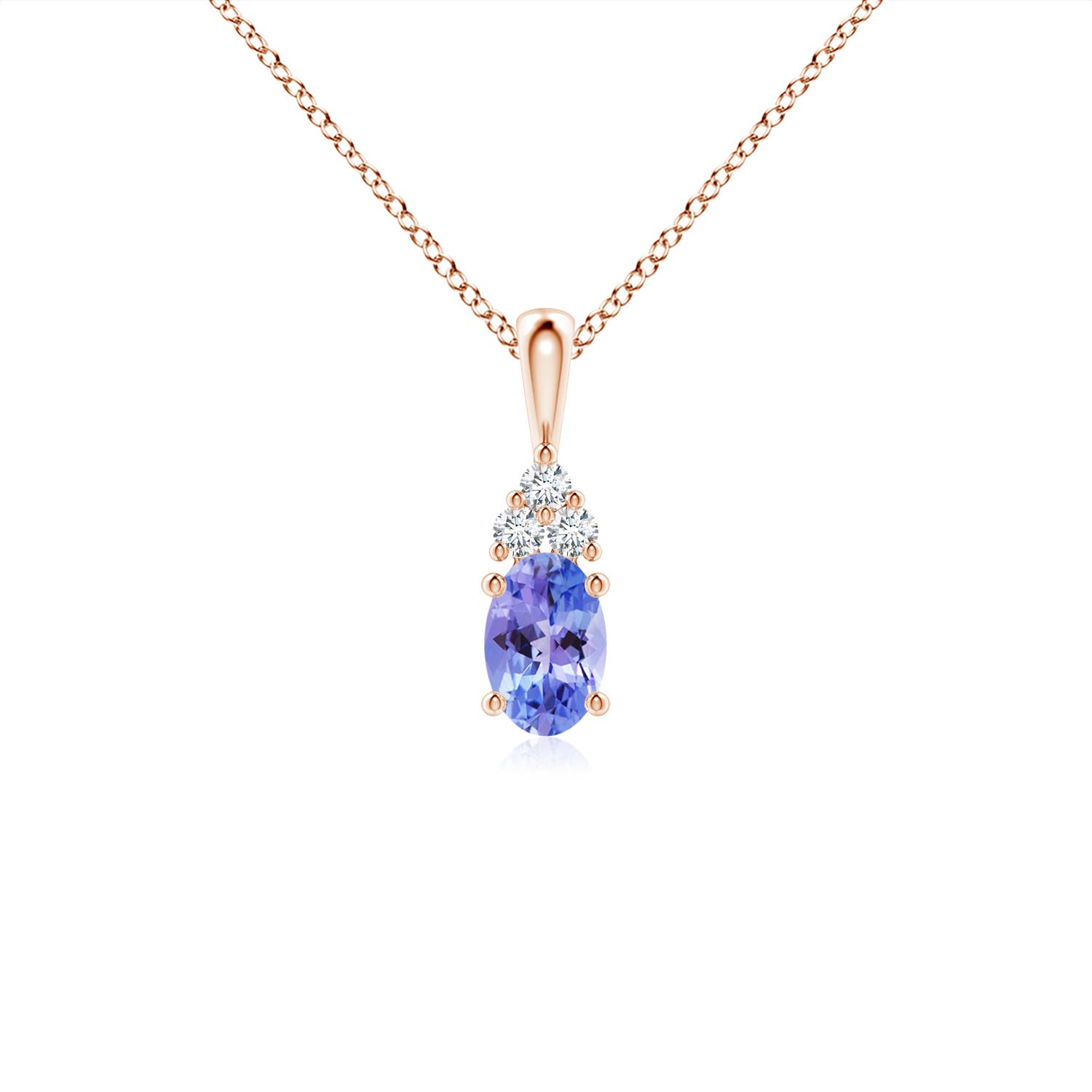 AAA - Tanzanite / 0.51 CT / 14 KT Rose Gold