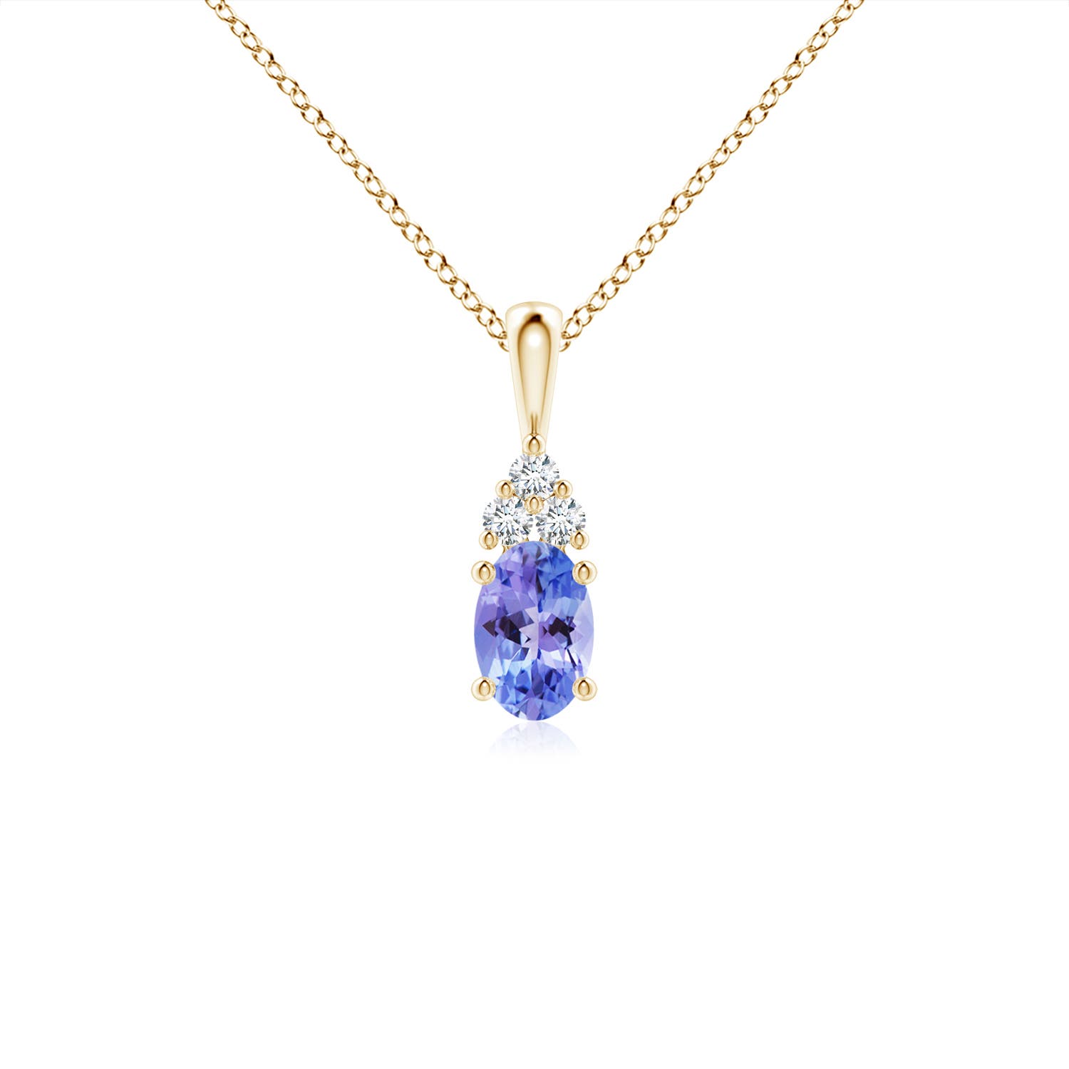 AAA - Tanzanite / 0.51 CT / 14 KT Yellow Gold