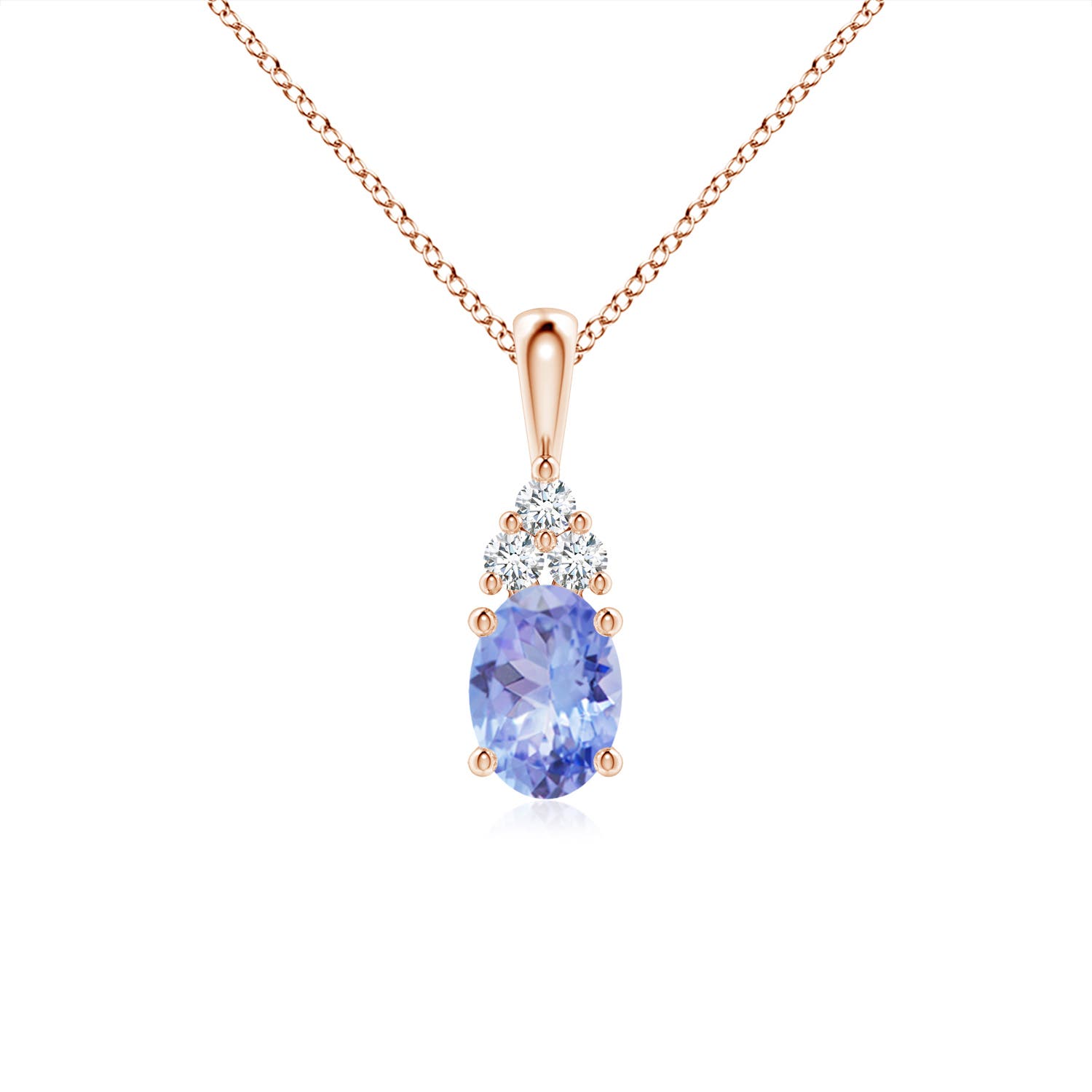 A - Tanzanite / 0.91 CT / 14 KT Rose Gold