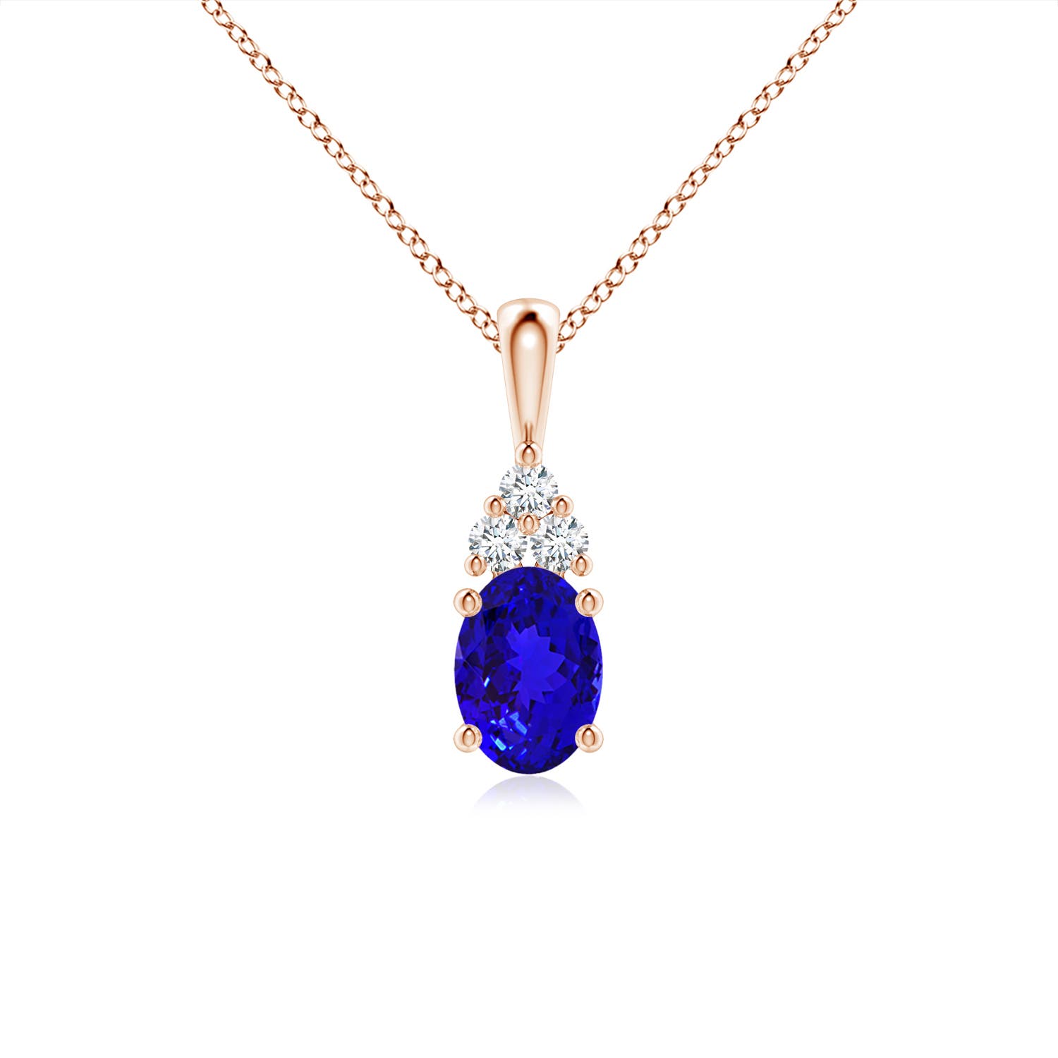 AAAA - Tanzanite / 0.91 CT / 14 KT Rose Gold