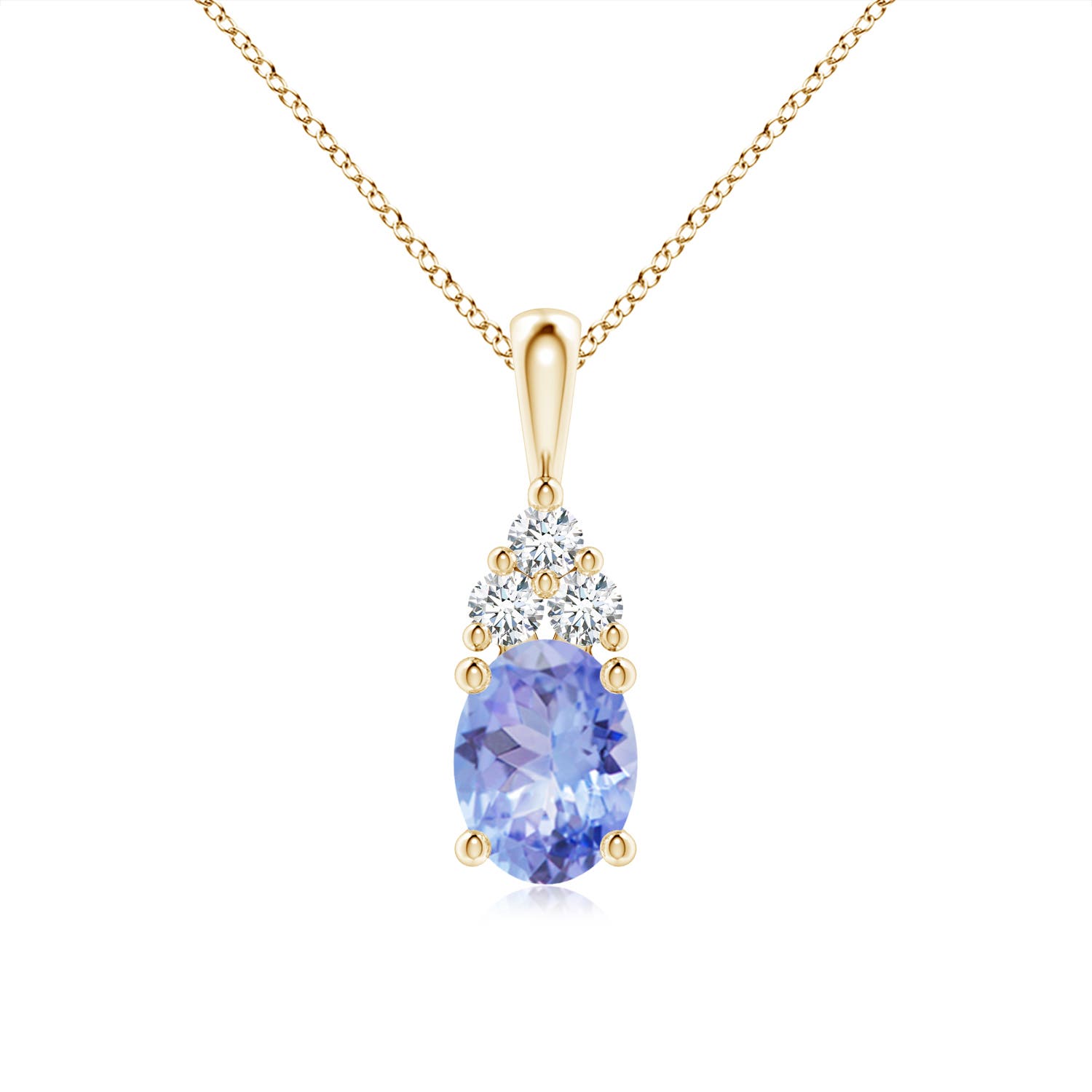 A - Tanzanite / 1.46 CT / 14 KT Yellow Gold