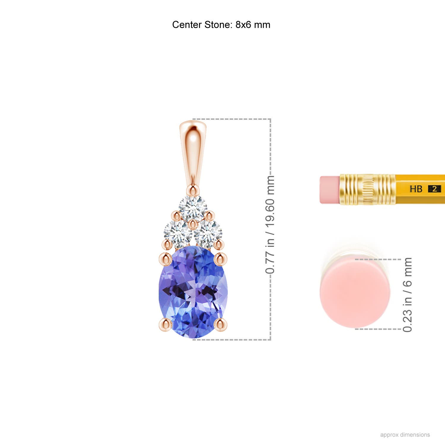 AA - Tanzanite / 1.46 CT / 14 KT Rose Gold