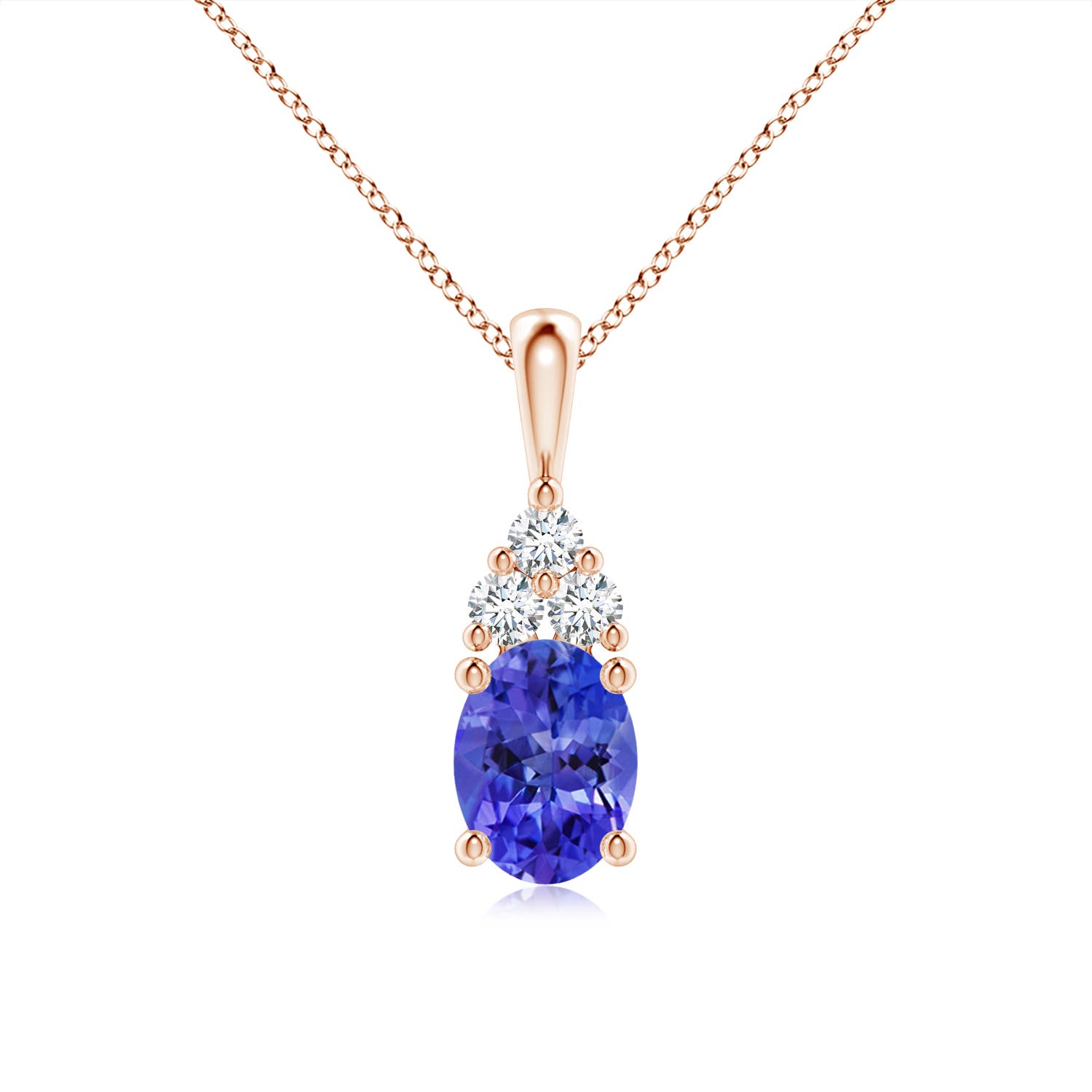 AAA - Tanzanite / 1.46 CT / 14 KT Rose Gold