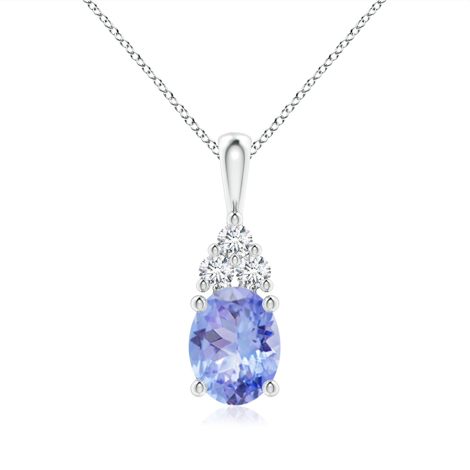 A - Tanzanite / 2.13 CT / 14 KT White Gold