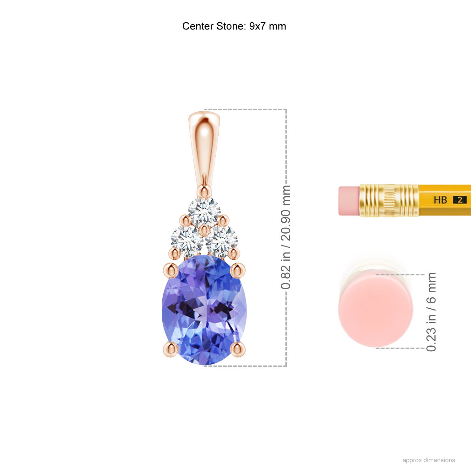 AA - Tanzanite / 2.13 CT / 14 KT Rose Gold