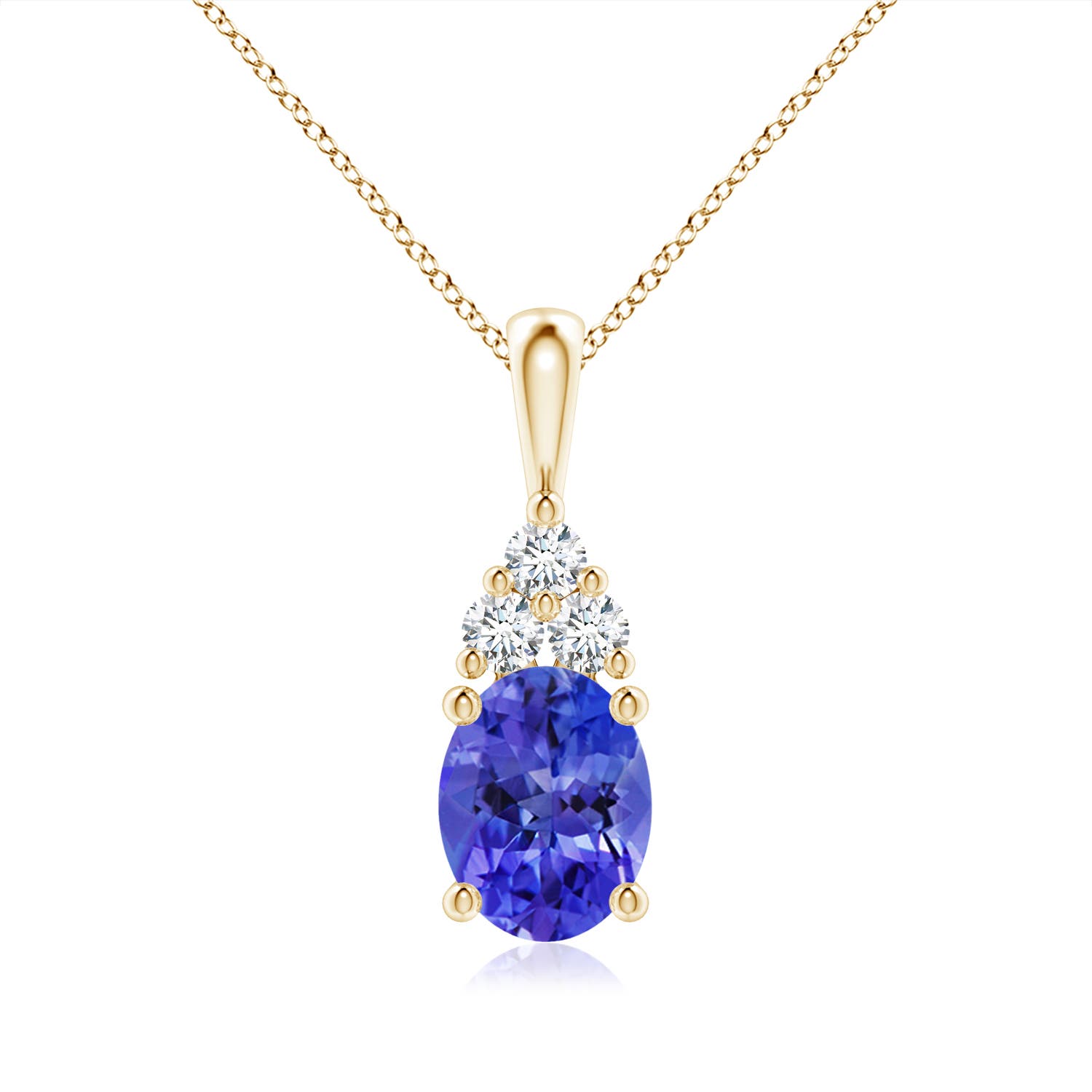 AAA - Tanzanite / 2.13 CT / 14 KT Yellow Gold