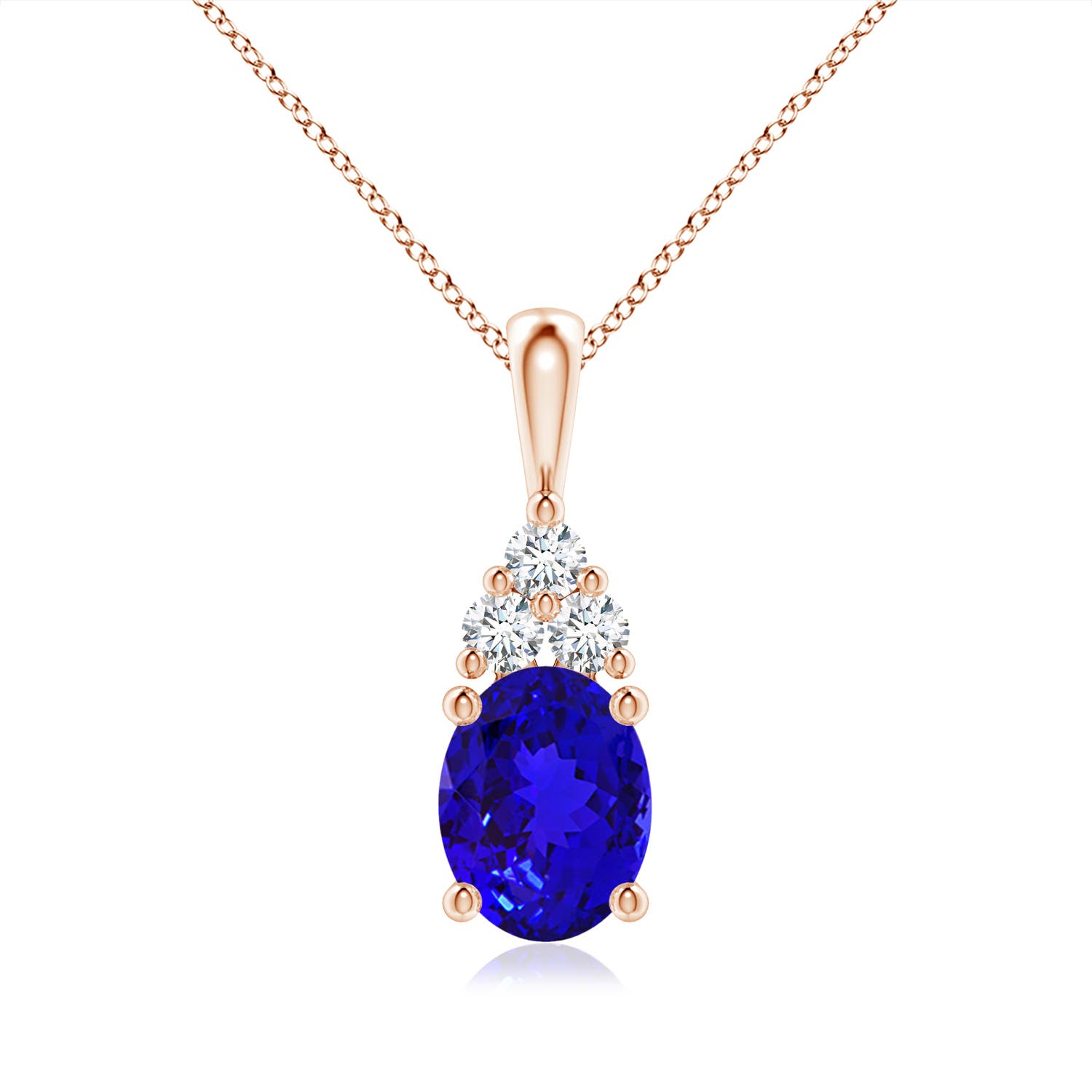 AAAA - Tanzanite / 2.13 CT / 14 KT Rose Gold