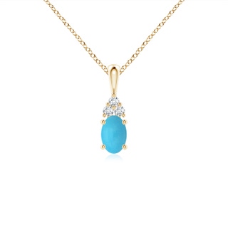 Oval AA Turquoise