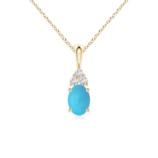 Oval AA Turquoise