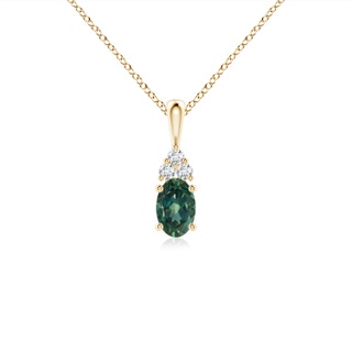Oval AA Teal Montana Sapphire