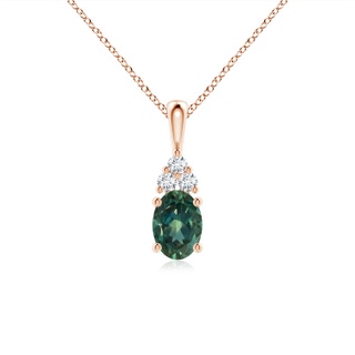Oval AA Teal Montana Sapphire