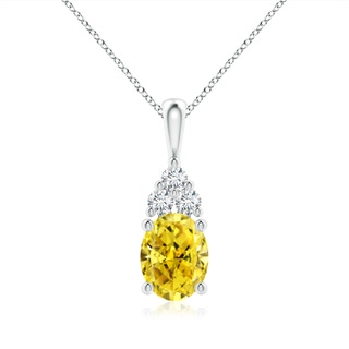 Oval Fancy Intense, VS2 Yellow Diamond