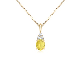 Oval A Yellow Sapphire