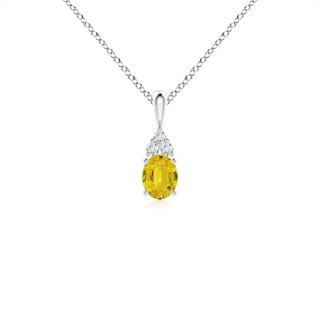 Oval AAA Yellow Sapphire