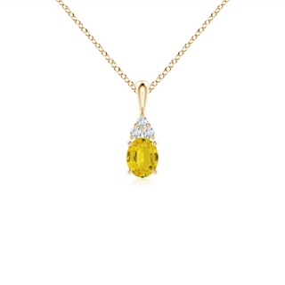 Oval AAA Yellow Sapphire