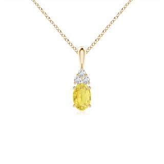 Oval A Yellow Sapphire