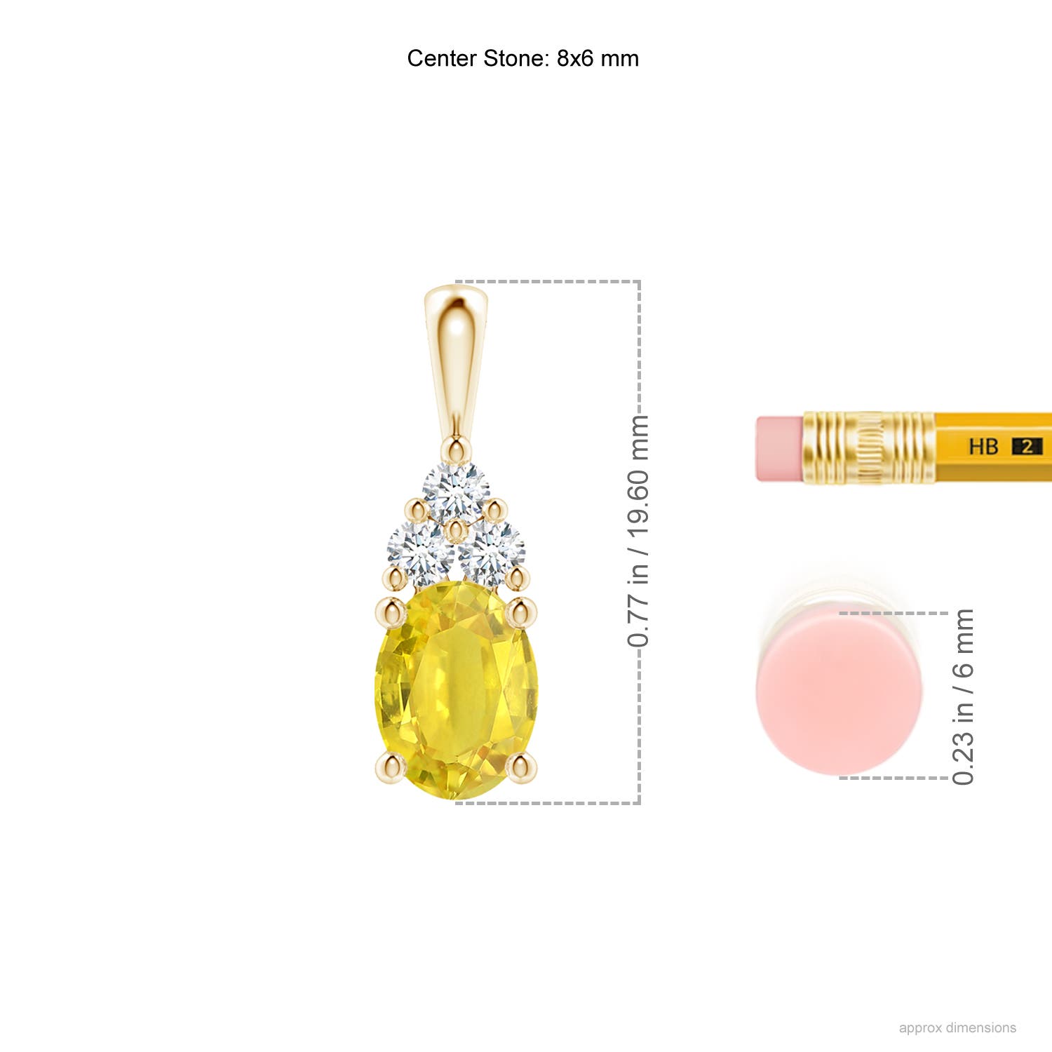 AA - Yellow Sapphire / 1.71 CT / 14 KT Yellow Gold