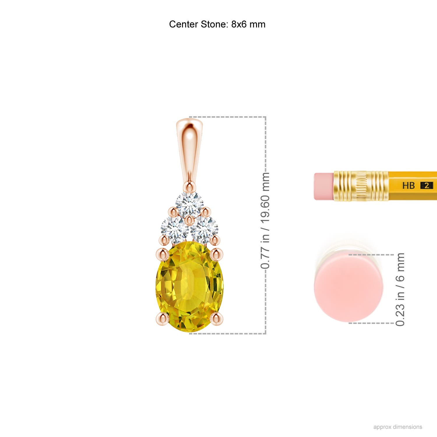 AAAA - Yellow Sapphire / 1.71 CT / 14 KT Rose Gold