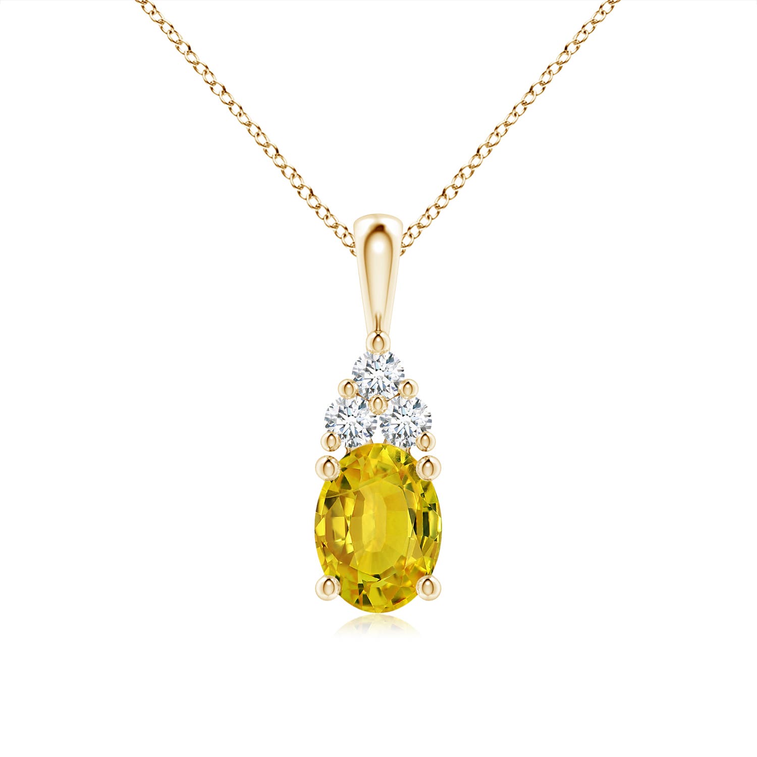 AAAA - Yellow Sapphire / 1.71 CT / 14 KT Yellow Gold