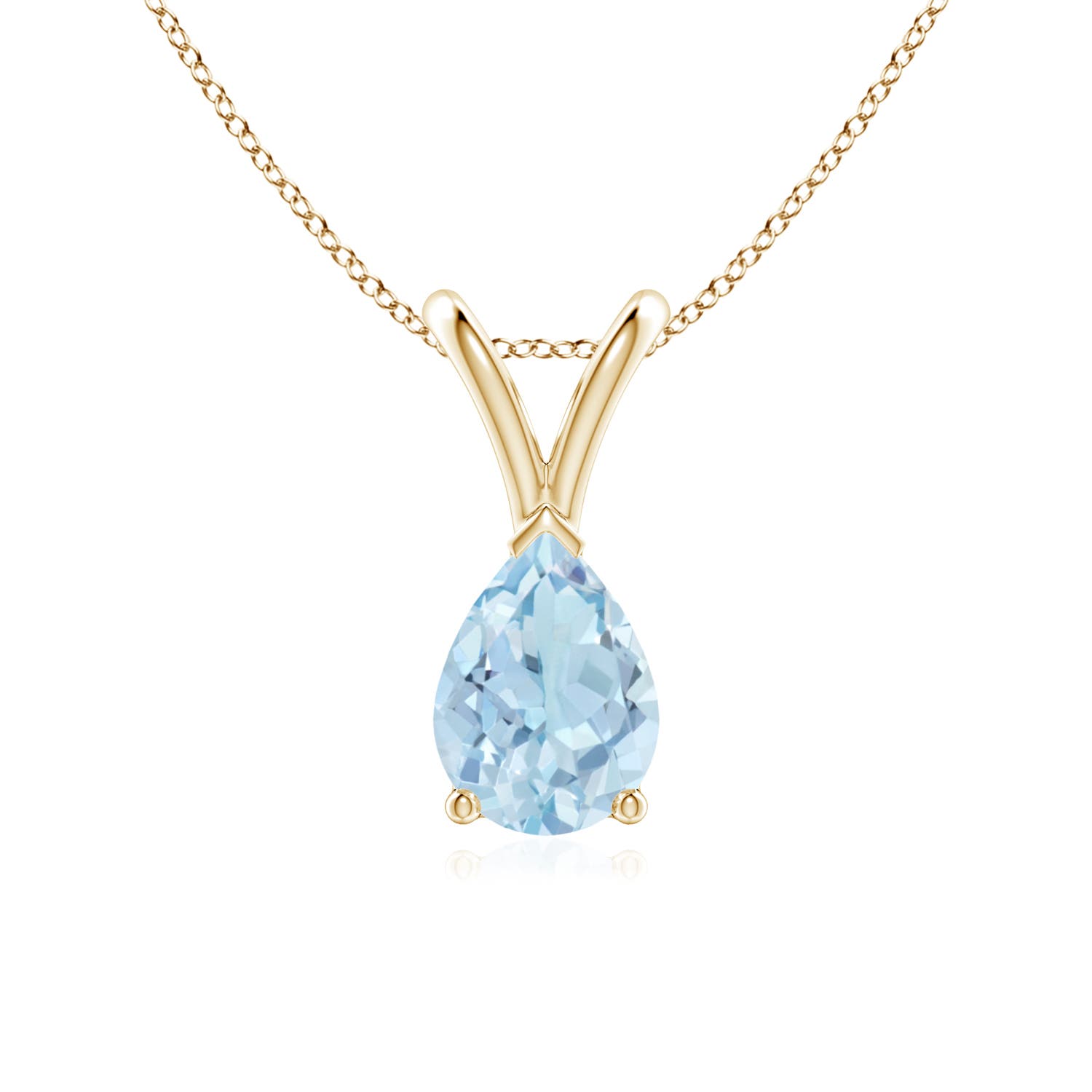 AA - Aquamarine / 0.55 CT / 14 KT Yellow Gold