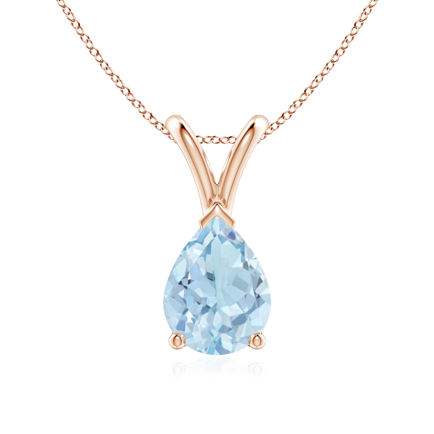 AA - Aquamarine / 0.85 CT / 14 KT Rose Gold