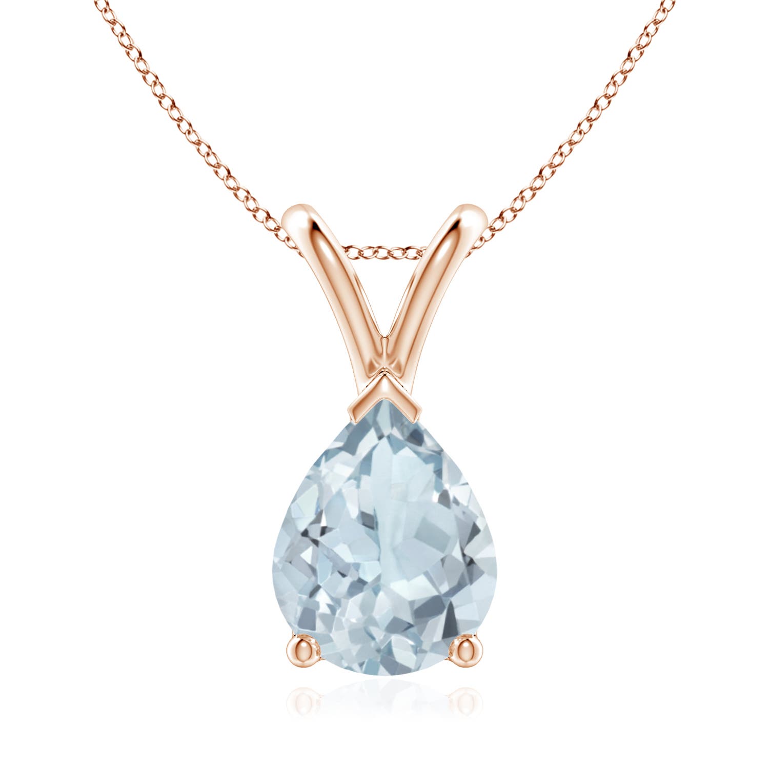 A - Aquamarine / 1.25 CT / 14 KT Rose Gold