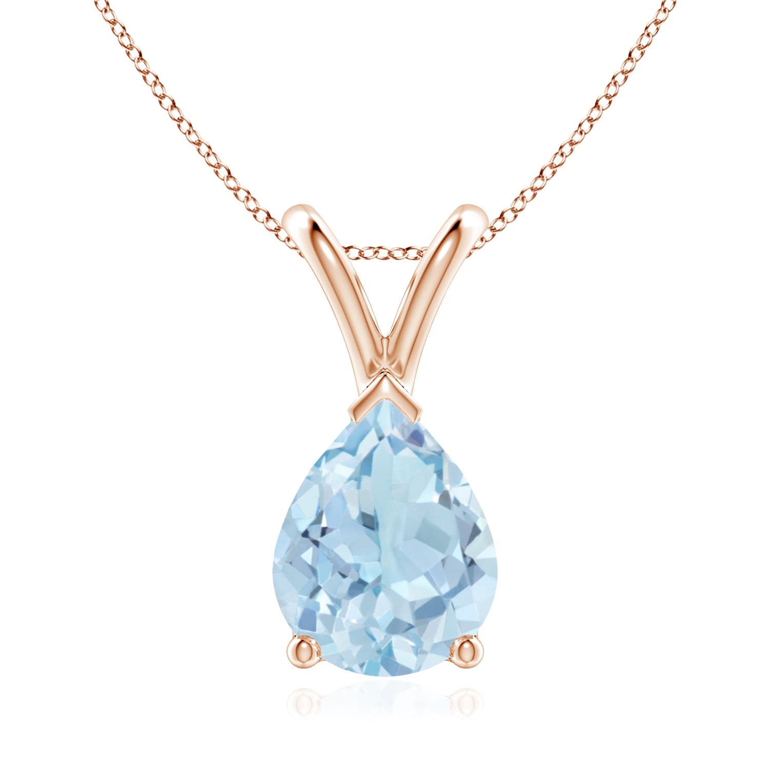 AA - Aquamarine / 1.25 CT / 14 KT Rose Gold