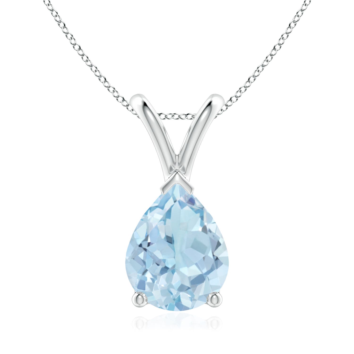 AA - Aquamarine / 1.25 CT / 14 KT White Gold