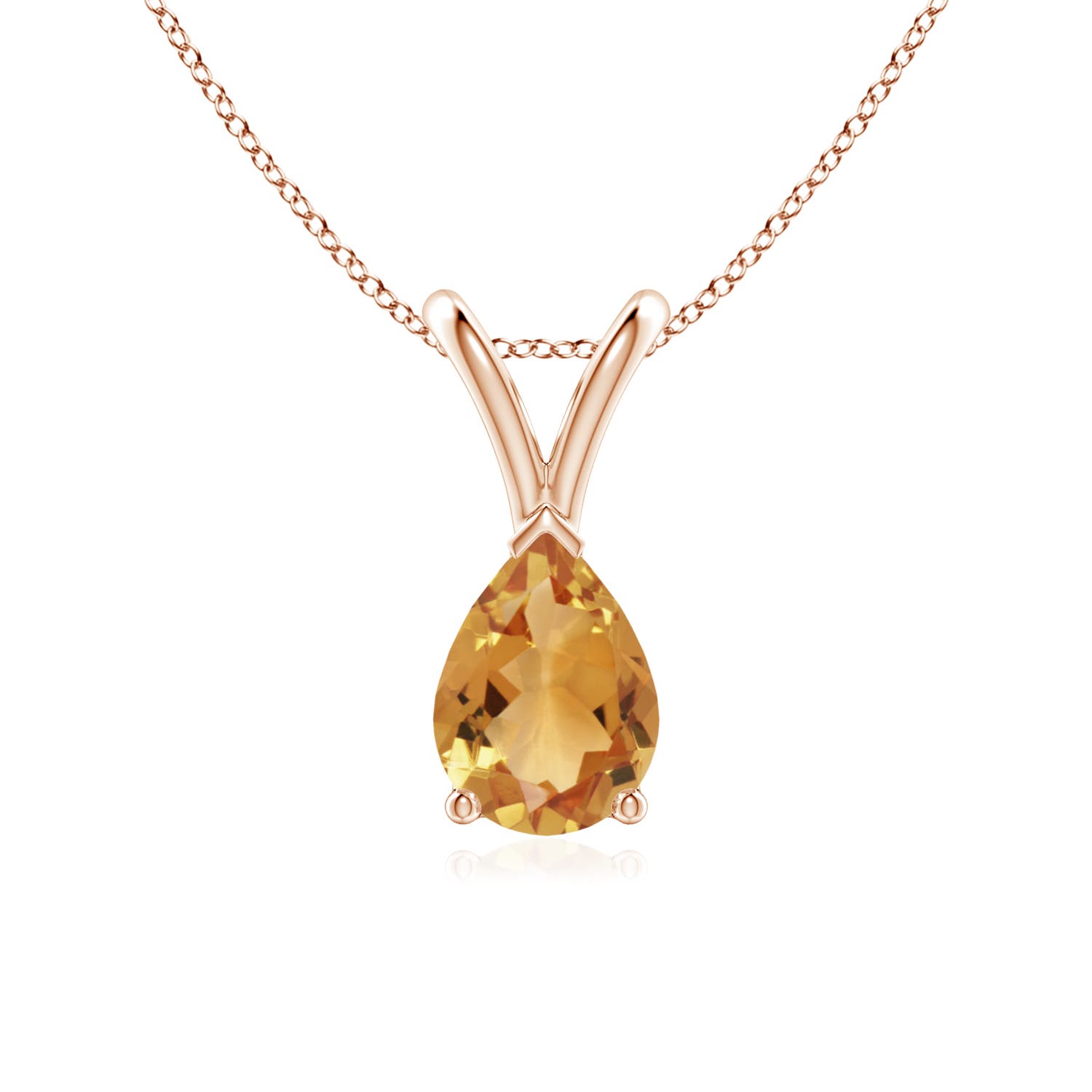 A - Citrine / 0.6 CT / 14 KT Rose Gold