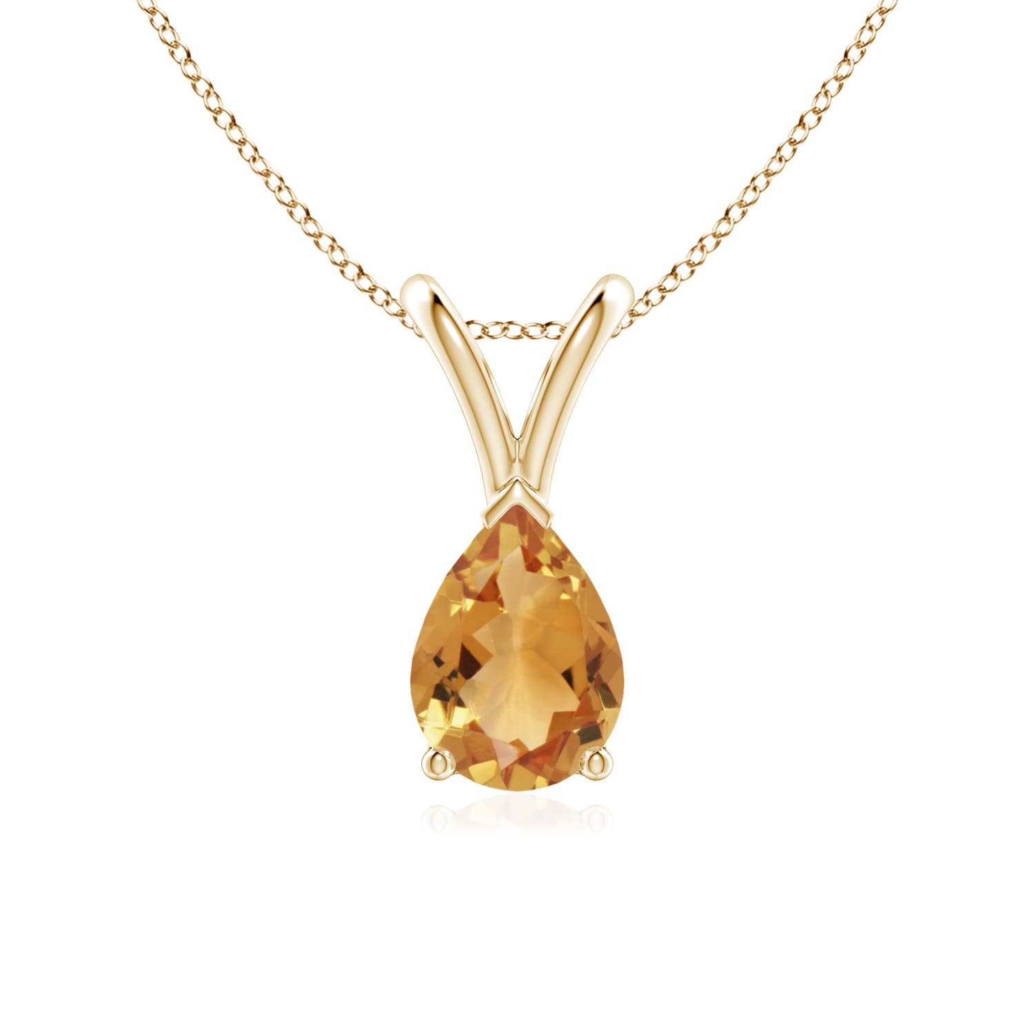 A - Citrine / 0.6 CT / 14 KT Yellow Gold