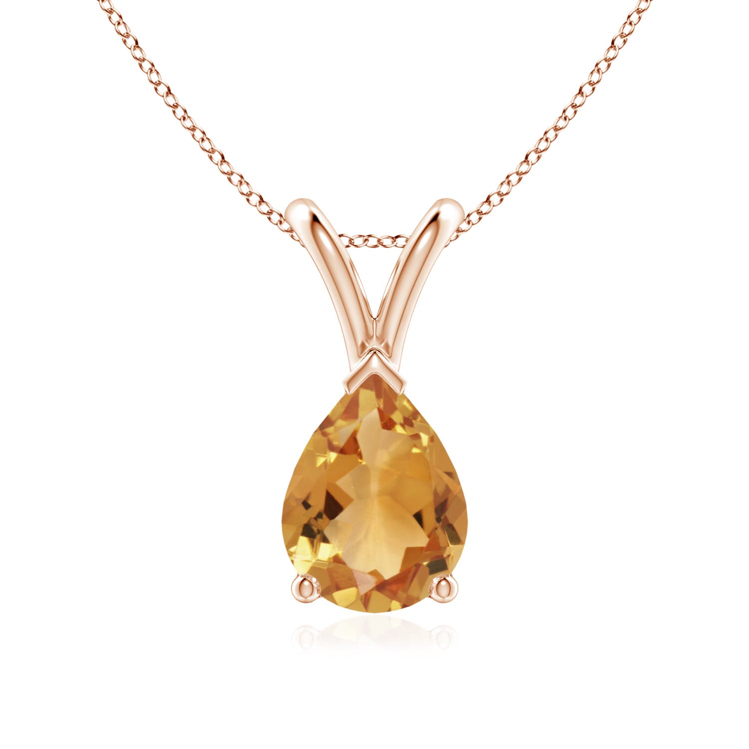 A - Citrine / 1 CT / 14 KT Rose Gold